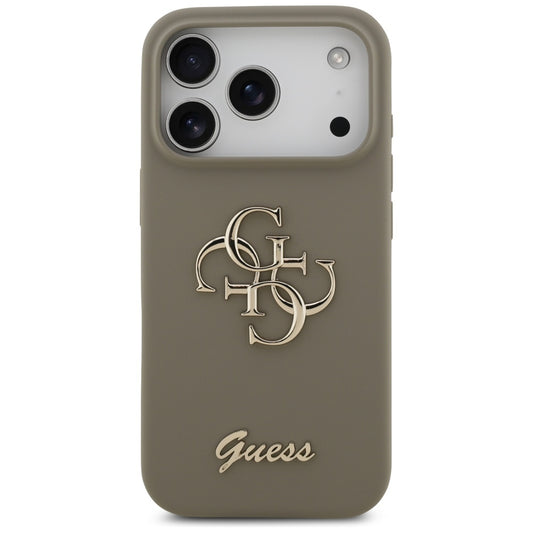 Futrola za Apple iPhone 17 Pro, Guess, Big 4G Script, Braon