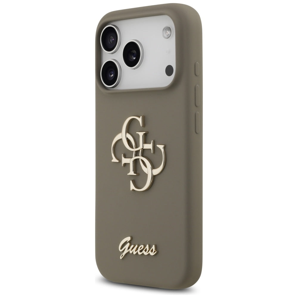 Futrola za Apple iPhone 17 Pro, Guess, Big 4G Script, Braon