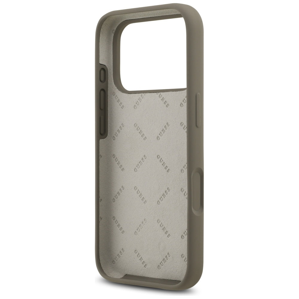 Futrola za Apple iPhone 17 Pro, Guess, Big 4G Script, Braon