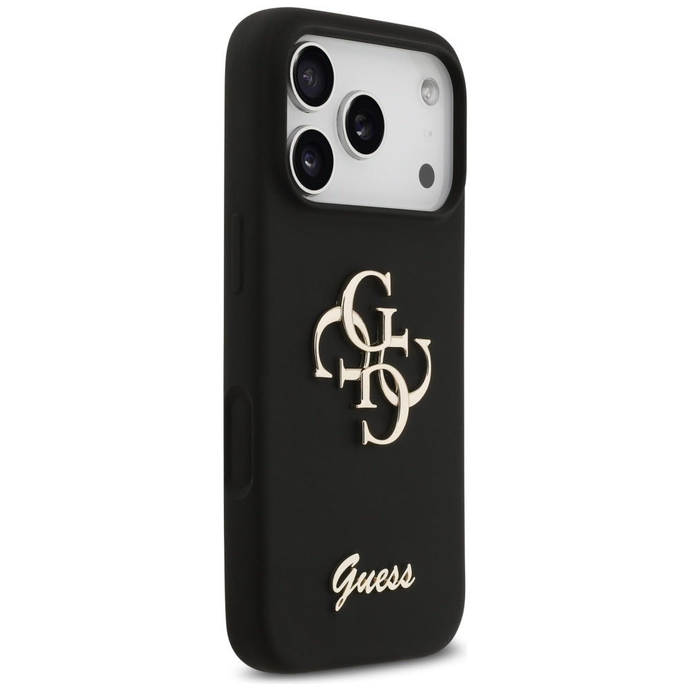 Futrola za Apple iPhone 17 Pro, Guess, Big 4G Script, Crna