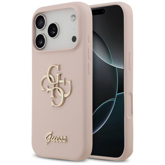 Futrola za Apple iPhone 17 Pro, Guess, Big 4G Script, Svetlo Roze