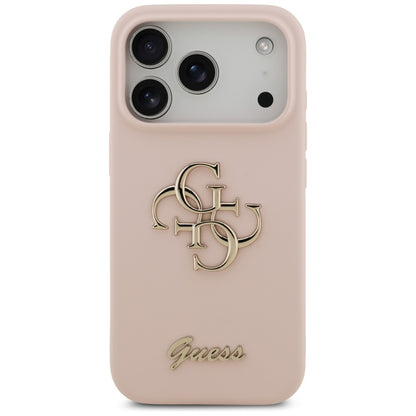 Futrola za Apple iPhone 17 Pro, Guess, Big 4G Script, Svetlo Roze