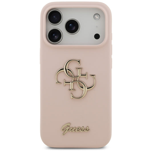 Futrola za Apple iPhone 17 Pro, Guess, Big 4G Script, Svetlo Roze