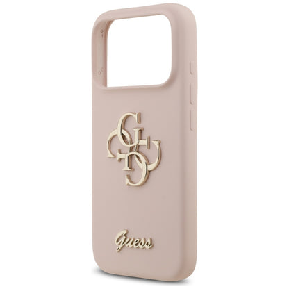 Futrola za Apple iPhone 17 Pro, Guess, Big 4G Script, Svetlo Roze