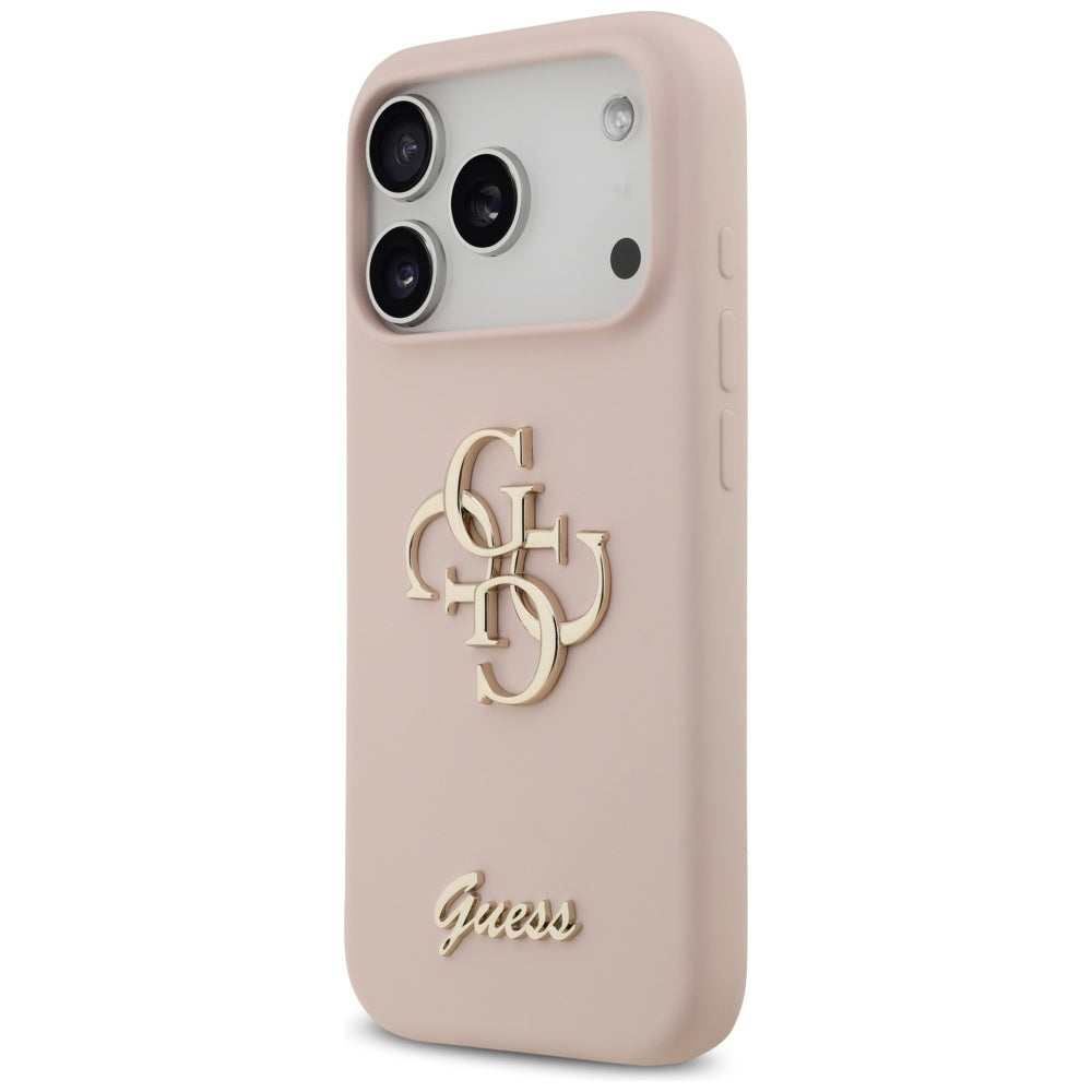 Futrola za Apple iPhone 17 Pro, Guess, Big 4G Script, Svetlo Roze