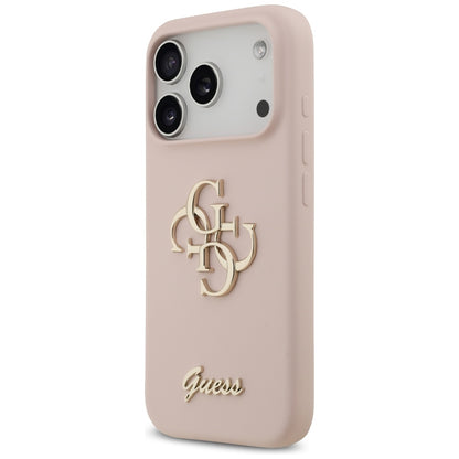 Futrola za Apple iPhone 17 Pro, Guess, Big 4G Script, Svetlo Roze
