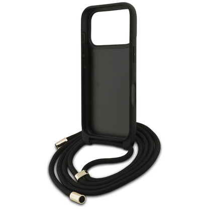 Futrola za Apple iPhone 17 Pro, Guess, Crossbody Cord 4G Big Log, Braon