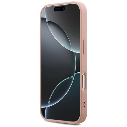Futrola za Apple iPhone 17 Pro, Guess, Fixed Glitter Big 4G, Roze