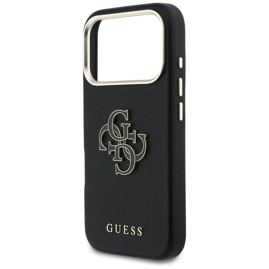 Futrola za Apple iPhone 17 Pro, Guess, Resin Logo, Crna