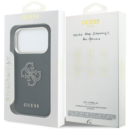 Futrola za Apple iPhone 17 Pro, Guess, Resin Logo, Crna