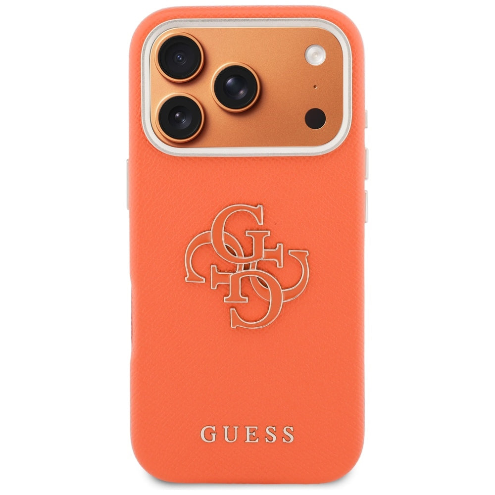 Futrola za Apple iPhone 17 Pro, Guess, Resin Logo, Narandžasta
