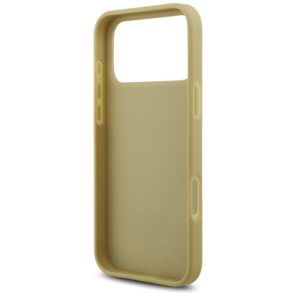 Futrola za Apple iPhone 17 Pro, Guess, Rhinestone Triangle Logo, Zlatna