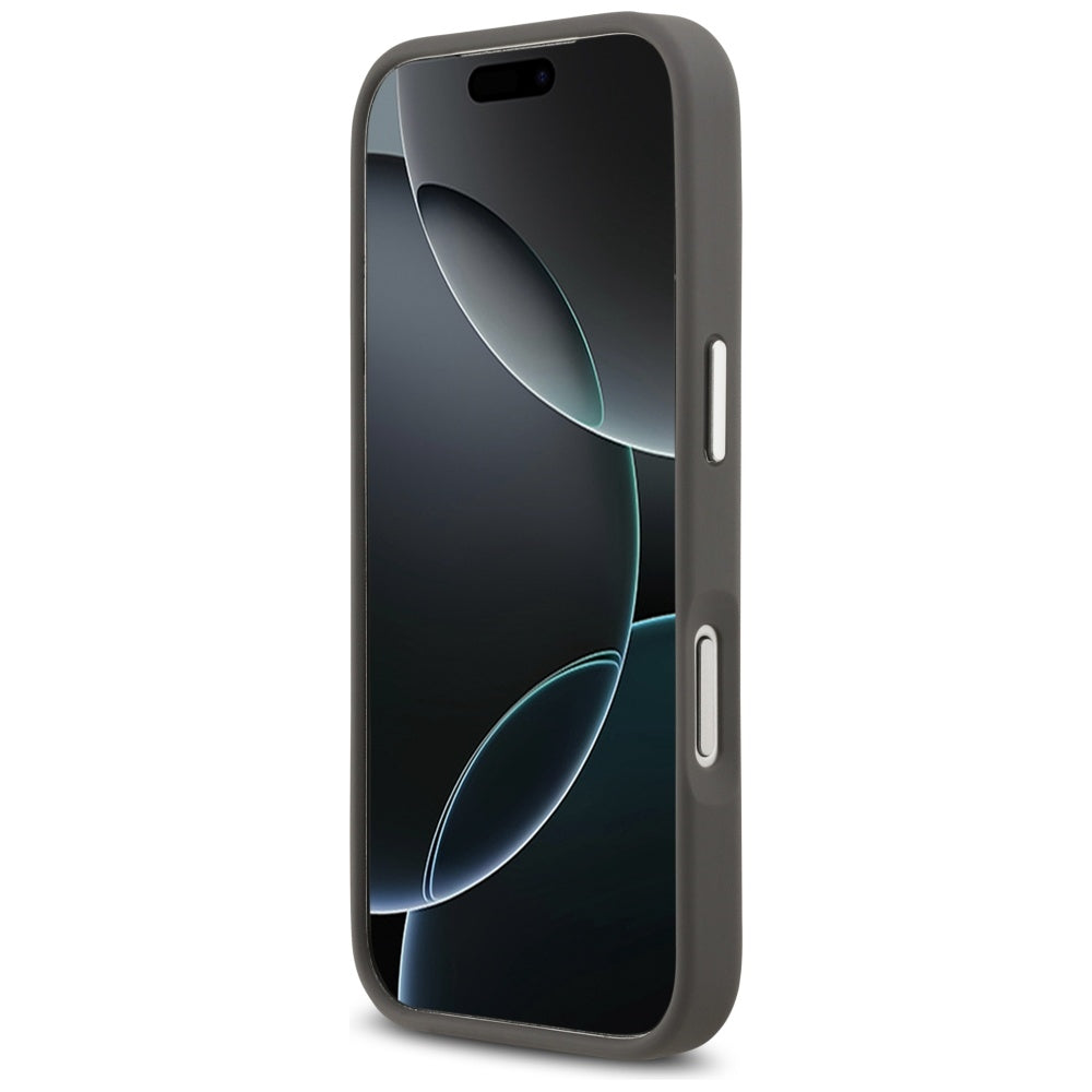 Futrola za Apple iPhone 17 Pro, Karl Lagerfeld, Grained Karl & Choupette's Heads Pins and Logo, Siva