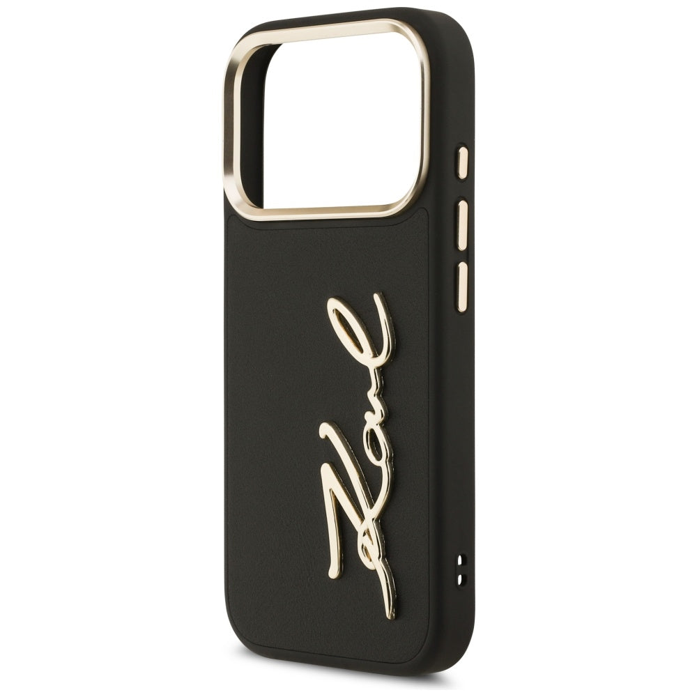 Futrola za Apple iPhone 17 Pro, Karl Lagerfeld, Script Logo, Crna