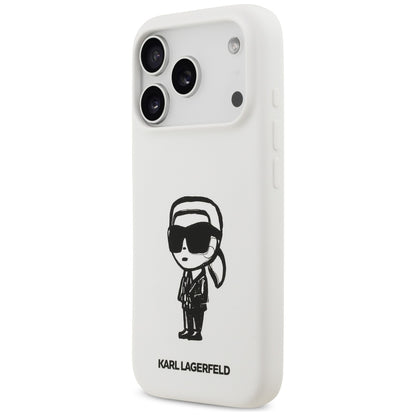 Futrola za Apple iPhone 17 Pro, Karl Lagerfeld, Sketch and Logo Karl, Bela