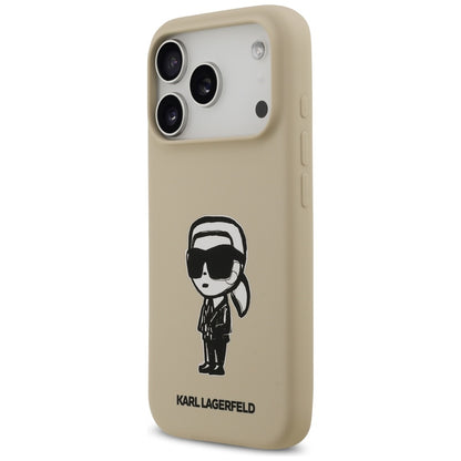 Futrola za Apple iPhone 17 Pro, Karl Lagerfeld, Sketch and Logo Karl, Braon