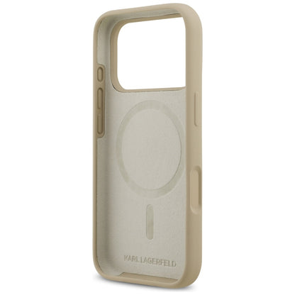 Futrola za Apple iPhone 17 Pro, Karl Lagerfeld, Sketch and Logo Karl, Braon