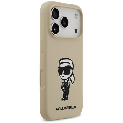 Futrola za Apple iPhone 17 Pro, Karl Lagerfeld, Sketch and Logo Karl, Braon