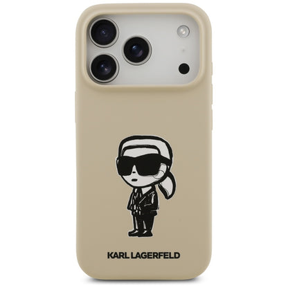 Futrola za Apple iPhone 17 Pro, Karl Lagerfeld, Sketch and Logo Karl, Braon