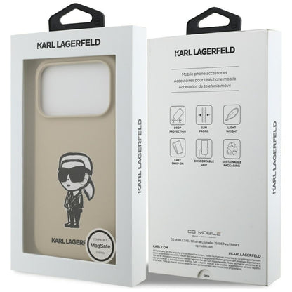 Futrola za Apple iPhone 17 Pro, Karl Lagerfeld, Sketch and Logo Karl, Braon