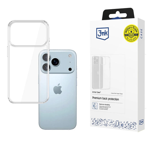Futrola za Apple iPhone 17 Pro Max, 3MK, Armor, Transparentna