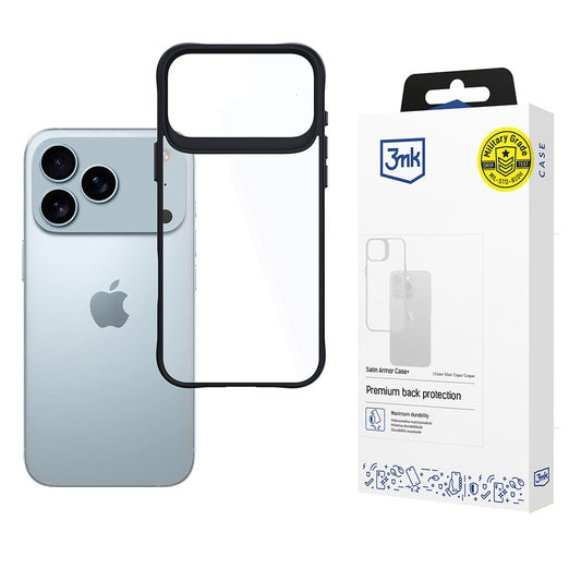 Futrola za Apple iPhone 17 Pro Max, 3MK, Satin Armor Case+, Crna