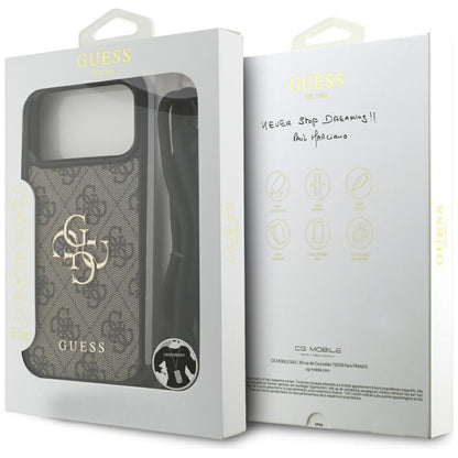 Futrola za Apple iPhone 17 Pro Max, Guess, 4G CBDY Big Logo with Cord Strap, Braon