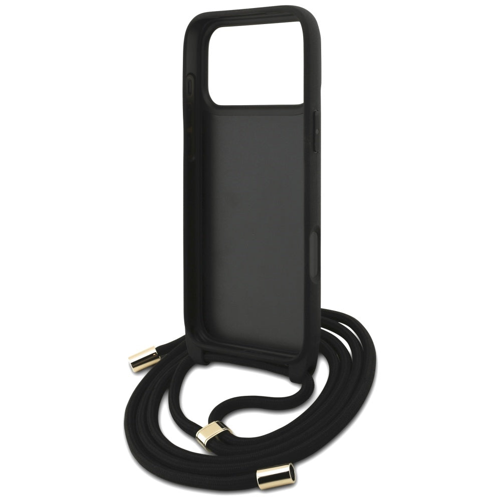 Futrola za Apple iPhone 17 Pro Max, Guess, 4G CBDY Big Logo with Cord Strap, Braon