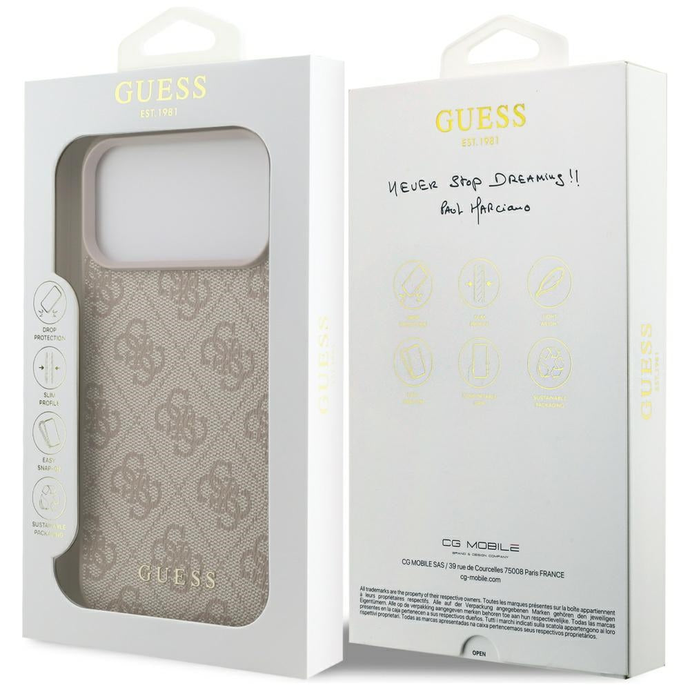 Futrola za Apple iPhone 17 Pro Max, Guess, 4G Classic, Roze