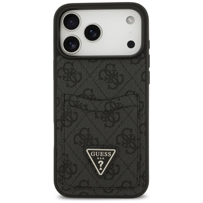 Futrola za Apple iPhone 17 Pro Max, Guess, 4G Double Card Triangle, Crna