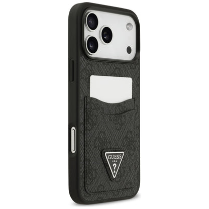 Futrola za Apple iPhone 17 Pro Max, Guess, 4G Double Card Triangle, Crna