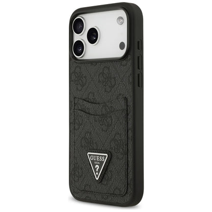 Futrola za Apple iPhone 17 Pro Max, Guess, 4G Double Card Triangle, Crna