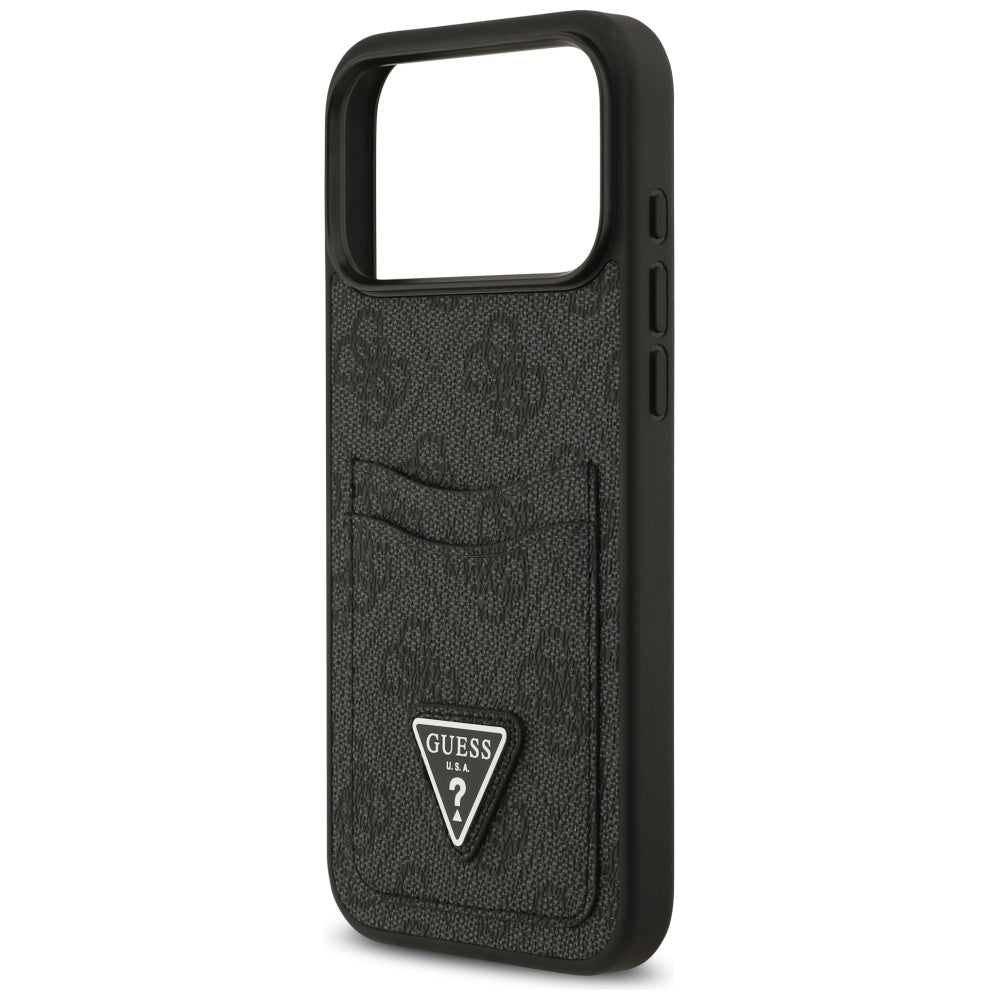Futrola za Apple iPhone 17 Pro Max, Guess, 4G Double Card Triangle, Crna