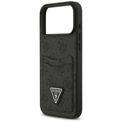 Futrola za Apple iPhone 17 Pro Max, Guess, 4G Double Card Triangle, Crna