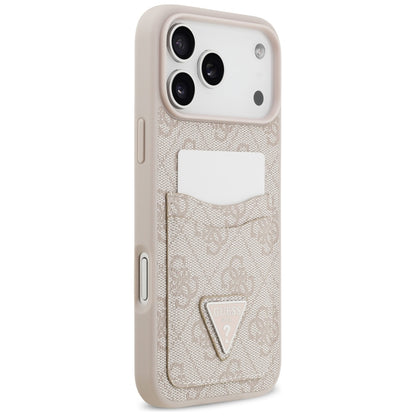 Futrola za Apple iPhone 17 Pro Max, Guess, 4G Double Card Triangle, Roze