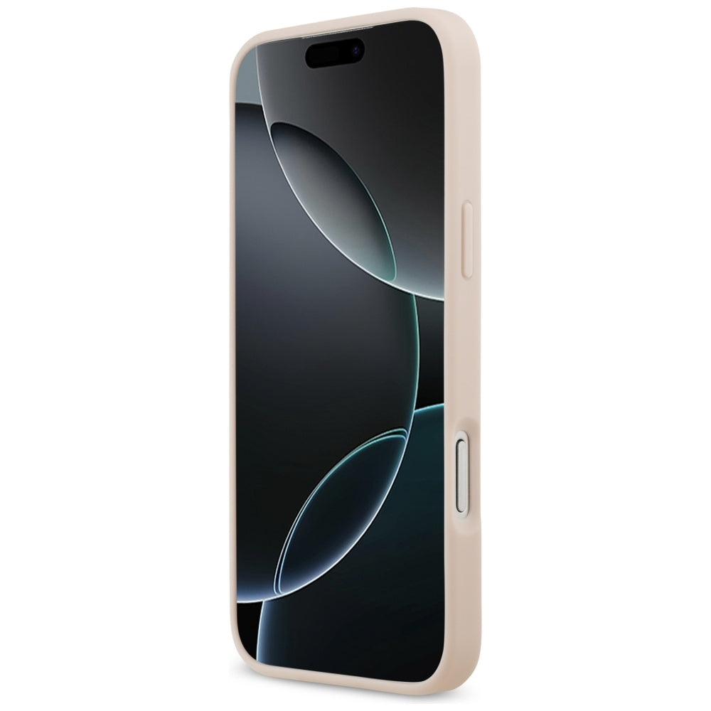 Futrola za Apple iPhone 17 Pro Max, Guess, 4G Grained Big and Classic Logo, Roze