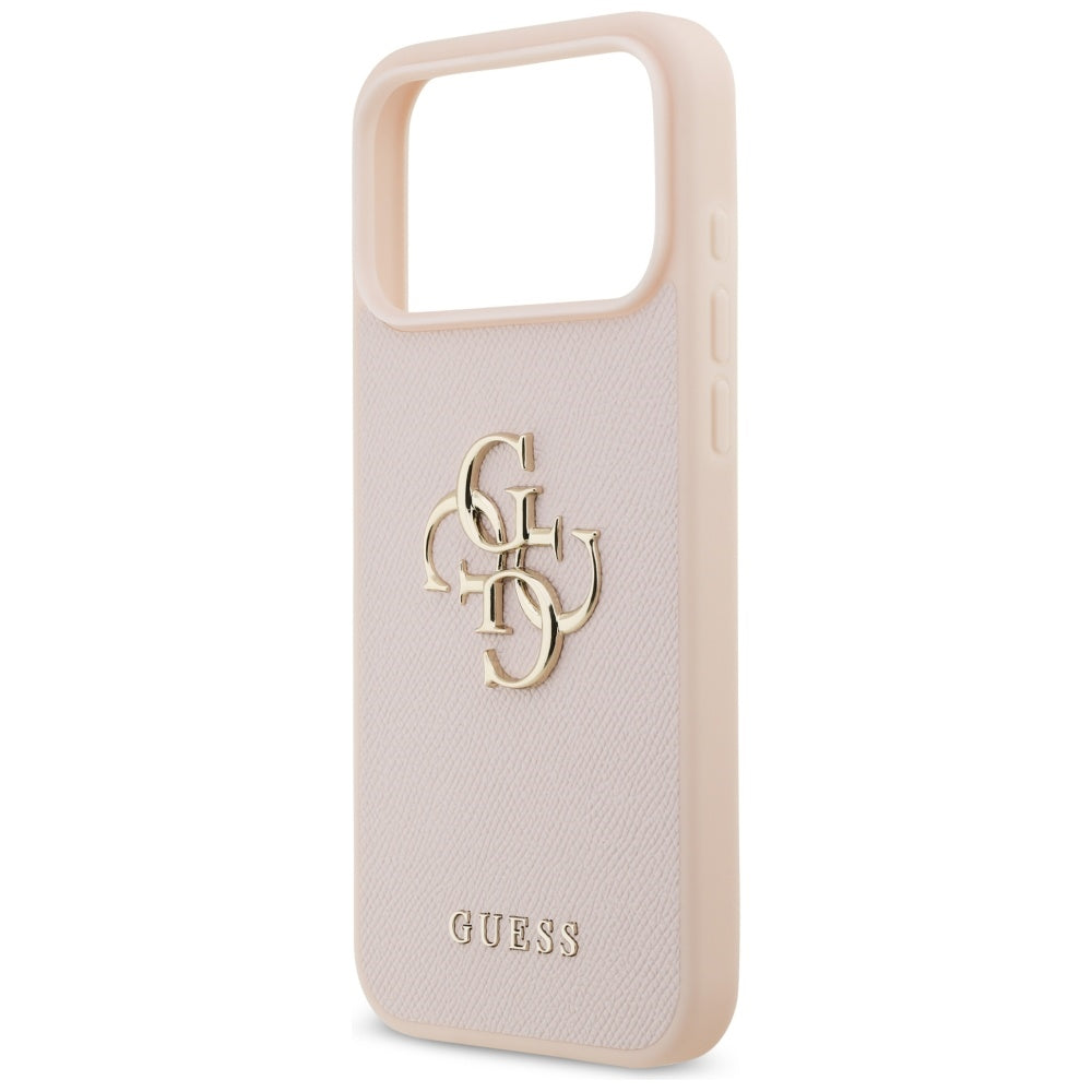 Futrola za Apple iPhone 17 Pro Max, Guess, 4G Grained Big and Classic Logo, Roze