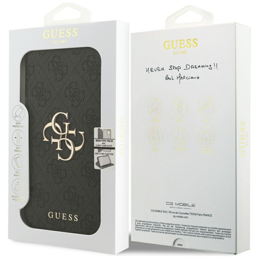 Futrola za Apple iPhone 17 Pro Max, Guess, 4G Metal Logo, Crna