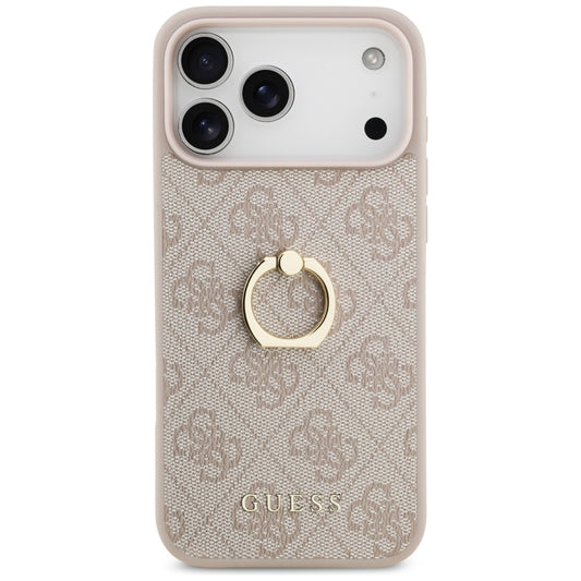 Futrola za Apple iPhone 17 Pro Max, Guess, 4G Ring Stand, Braon