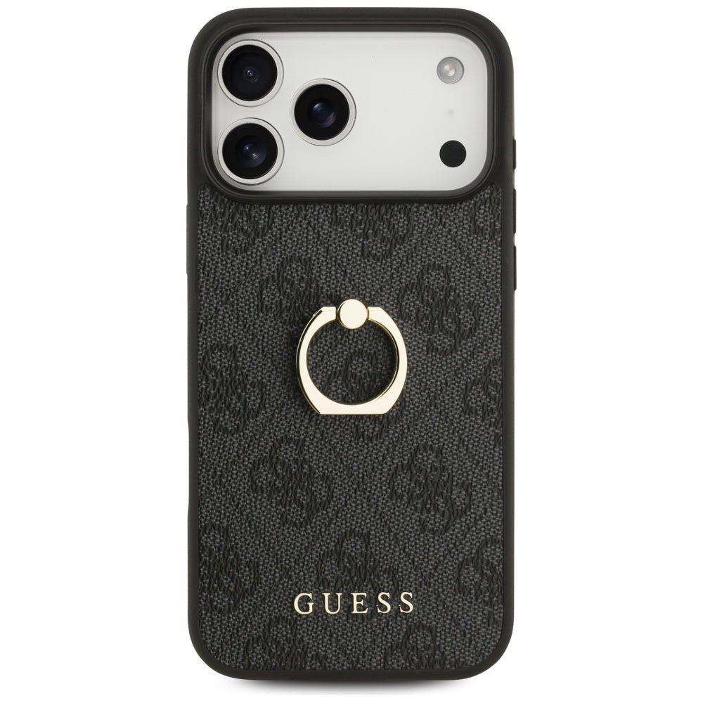 Futrola za Apple iPhone 17 Pro Max, Guess, 4G Ring Stand, Crna