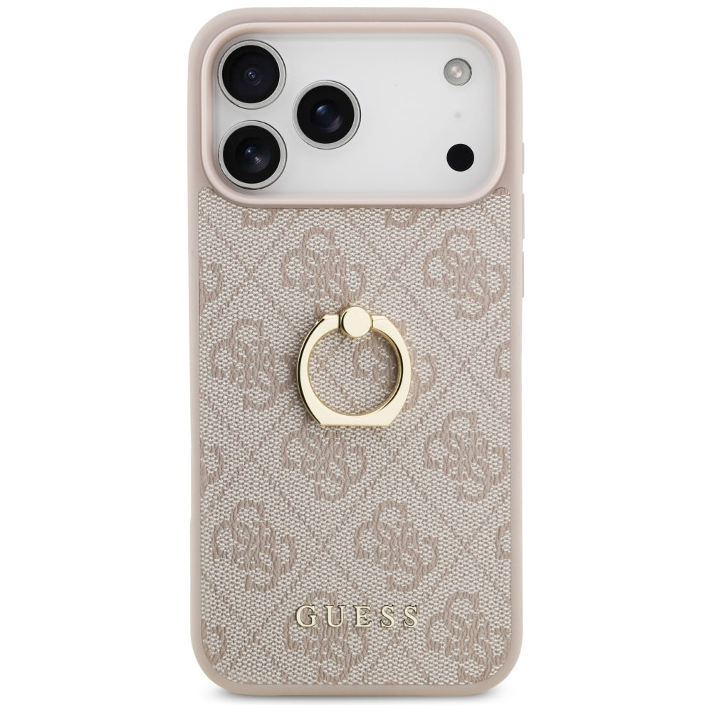 Futrola za Apple iPhone 17 Pro Max, Guess, 4G Ring Stand, Roze