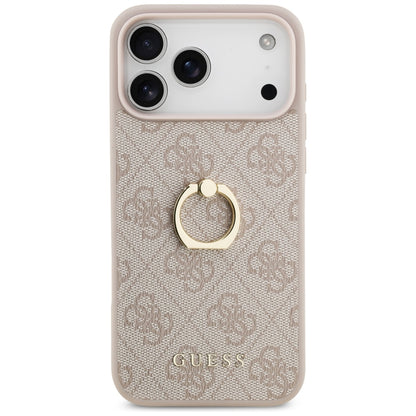 Futrola za Apple iPhone 17 Pro Max, Guess, 4G Ring Stand, Roze