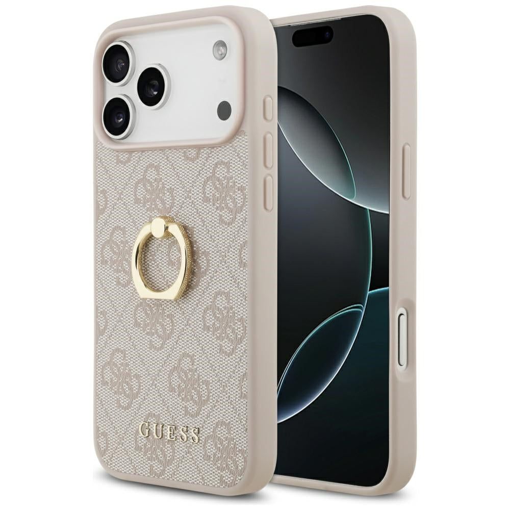 Futrola za Apple iPhone 17 Pro Max, Guess, 4G Ring Stand, Roze