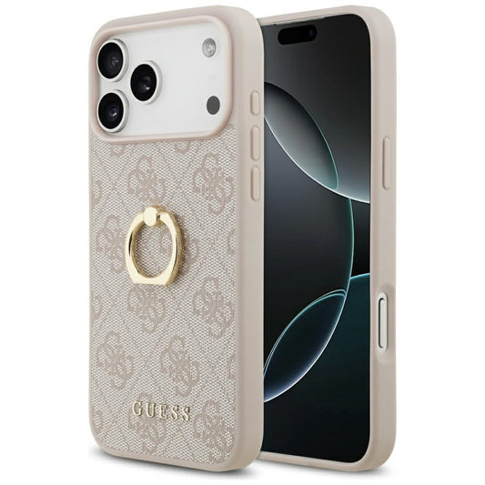 Futrola za Apple iPhone 17 Pro Max, Guess, 4G Ring Stand, Roze