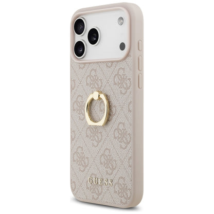 Futrola za Apple iPhone 17 Pro Max, Guess, 4G Ring Stand, Roze