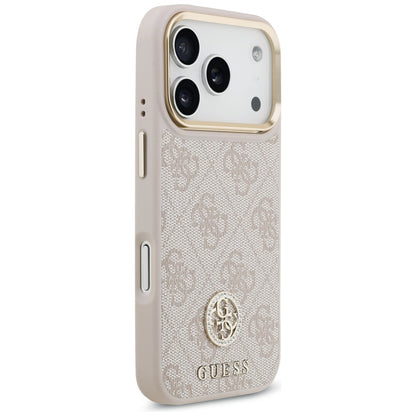 Futrola za Apple iPhone 17 Pro Max, Guess, 4G Strass Logo and Big Strap, Roze