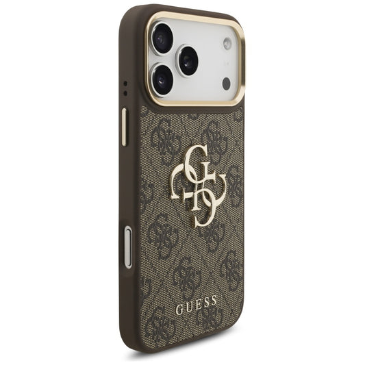 Futrola za Apple iPhone 17 Pro Max, Guess, Big 4G Classic Logo with Big Strap, Braon
