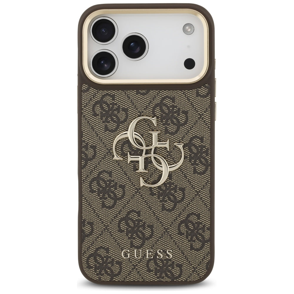 Futrola za Apple iPhone 17 Pro Max, Guess, Big 4G Classic Logo with Big Strap, Braon