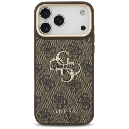 Futrola za Apple iPhone 17 Pro Max, Guess, Big 4G Classic Logo with Big Strap, Braon
