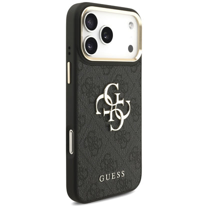 Futrola za Apple iPhone 17 Pro Max, Guess, Big 4G Classic Logo with Big Strap, Crna